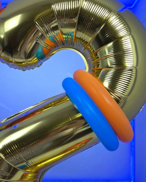 Баскетбольная композиция из шаров