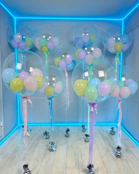 Баблс с шарами макарунс