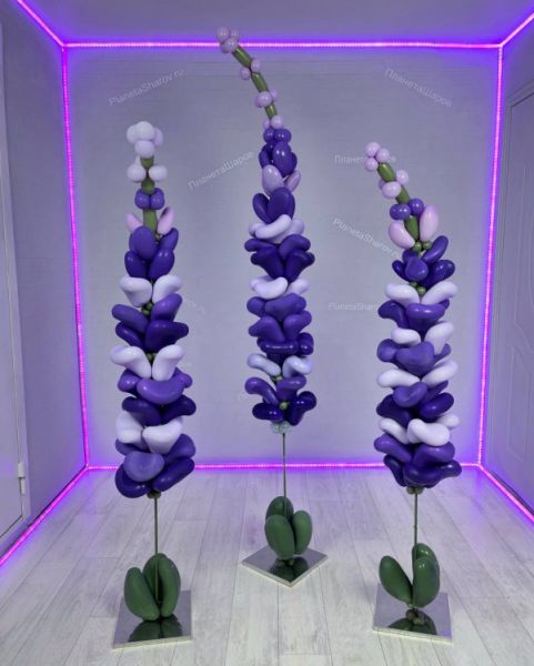 Лаванда из воздушных шаров