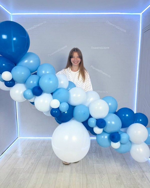 Морская гирлянда из шаров