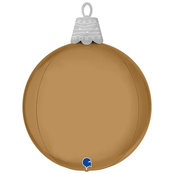 Г 3D ФИГУРА Игрушка елочная шампань