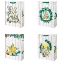 Пакет бум НГ Винтажный декор 30х40см/G