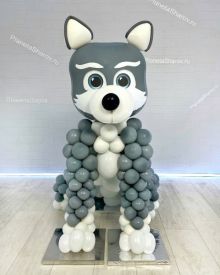 Хаски из воздушных шаров
