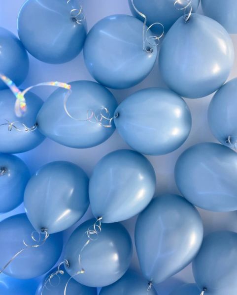 Ретро голубые винтажные шары