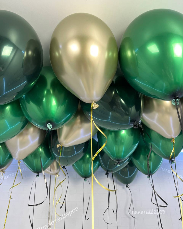 Изумрудный набор шаров