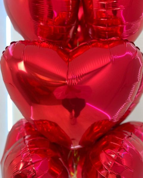 Связка шаров сердец