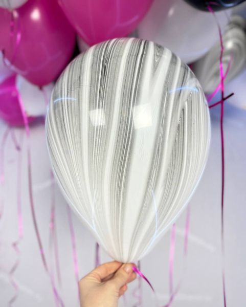 Розово черные стильные шары