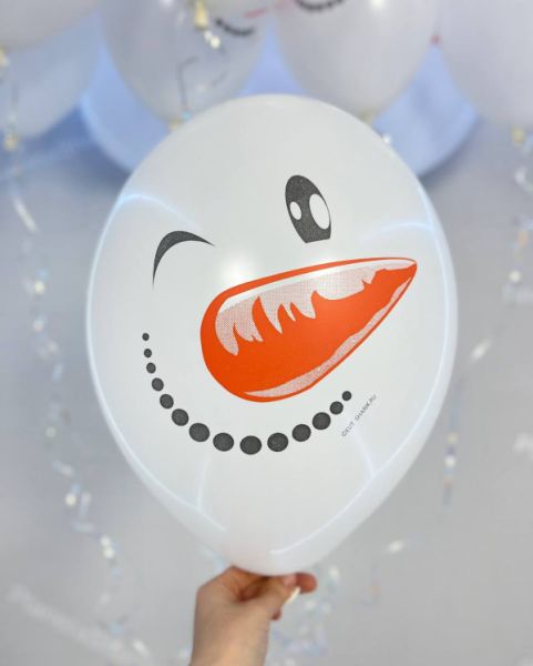 Воздушные шары со снеговиками