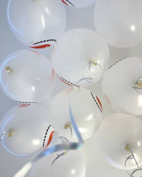 Воздушные шары со снеговиками