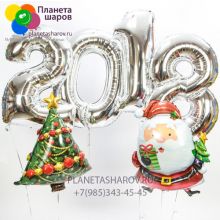 Новогодний набор воздушных шаров
