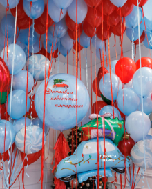 Новогодний набор воздушных шаров