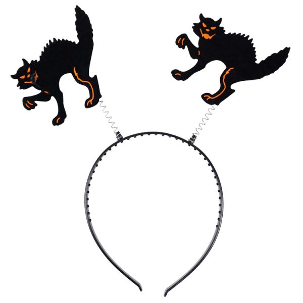 Ободок-антенки Коты черные/G