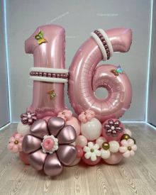 Набор шаров на 16 лет для девочки
