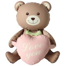  Мишка с розовым сердцем ILY