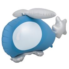  Вертолет голубой 3D