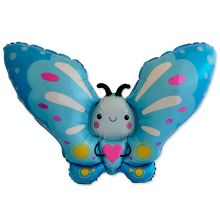 Ф ФИГУРА Бабочка голубая с сердцем