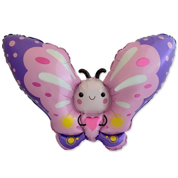 Ф ФИГУРА Бабочка розовая с сердцем