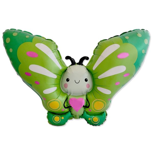 Ф ФИГУРА Бабочка зеленая с сердцем