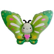 Ф ФИГУРА Бабочка зеленая с сердцем