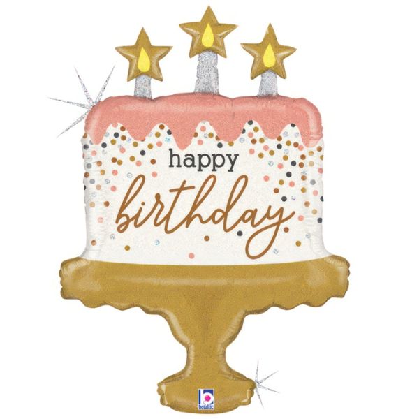  HAPPY BIRTHDAY Торт конфетти