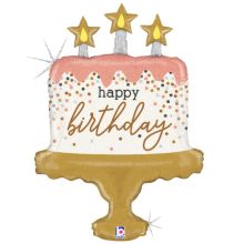  HAPPY BIRTHDAY Торт конфетти