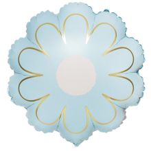  ЦветокРомашка голубая с золотом