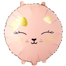 К 18" Кошечка с бантом розовая