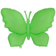  Бабочка неон зеленая