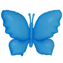  Бабочка неон голубая