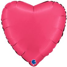 Г Б/РИС СЕРДЦЕ 18" Сатин Lipstick