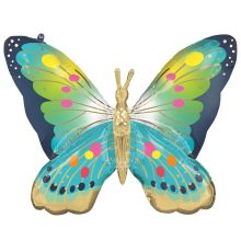  Бабочка голубая сатин