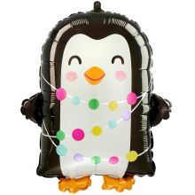  Пингвин с гирляндой