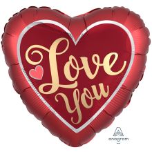 А ДЖАМБО ILY Надпись сатин золото P32