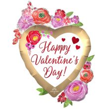  HVD Сердца Цветы сатин