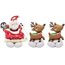 А ФИГУРА/Q40 AIR Санта сани с оленями