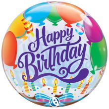 T BUBBLE 22" HB Шары и торт со свечами