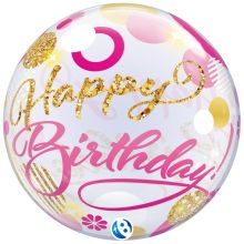 T BUBBLE 22" HB Круги золотые розовые