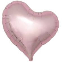 Т Б/РИС СЕРДЦЕ ИЗГИБ 18" Met Light Pink