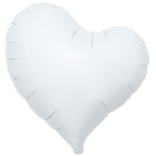 Т Б/РИС СЕРДЦЕ ИЗГИБ 18" White