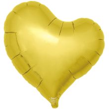 Т Б/РИС СЕРДЦЕ ИЗГИБ 25" Metallic Gold