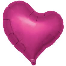 Т Б/РИС СЕРДЦЕ ИЗГИБ 25" MetallicMagenta