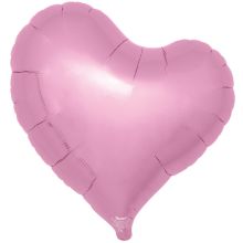 Т Б/РИС СЕРДЦЕ ИЗГИБ 25" Metallic Pink