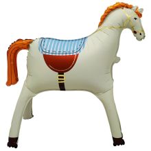  Лошадь кремовая сатин