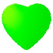 К Б/РИС СЕРДЦЕ 18" Неон Green