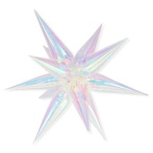 К 3D ЗВЕЗДА 40" Составная ПерламутрClear