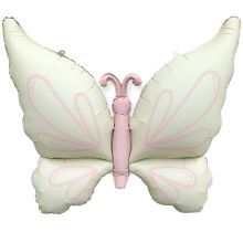  Бабочка бежево-розовая