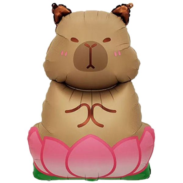  Капибара в лотосе