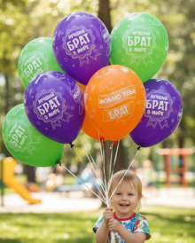 Воздушные шары для брата