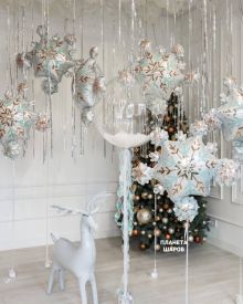 Воздушные шары со снегом