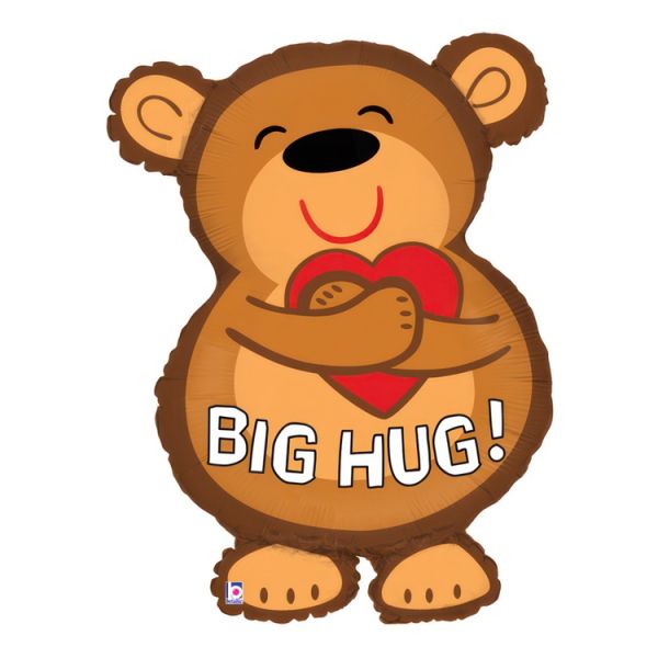  Мишка с сердцем в объятиях